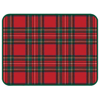Royal Plaid Rectangle Paper Placemats - 12 Per Package 1205PPREC