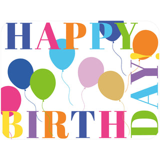 Birthday Surprise Die-Cut Placemats in White - 1 Each