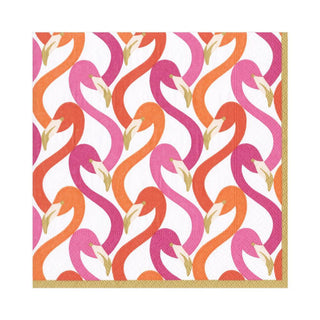 Caspari Flamingo Flock Paper Luncheon Napkins in Fuchsia - 20 Per Package 14540L