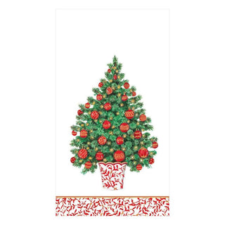Caspari Decorated Tree Paper Guest Towel Napkins - 15 Per Package 15400G