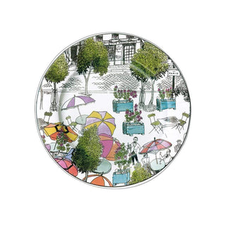 Caspari Garçon Paper Salad & Dessert Plates - 8 Per Package 15740SP
