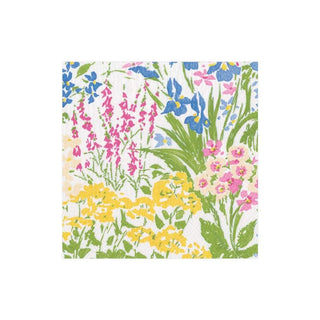 Caspari Meadow Flowers Paper Cocktail Napkins - 20 Per Package 15760C