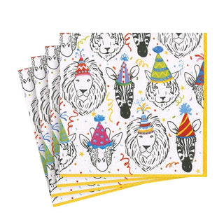 Caspari Safari Birthday Paper Luncheon Napkins - 20 Per Package 16330L