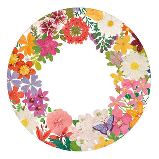 Caspari Halsted Floral Paper Dinner Plates - 8 Per Package 16820DP