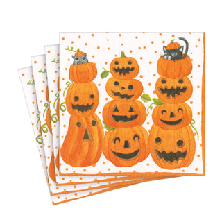 Jack O'lanterns Paper Luncheon Napkins - 20 Per Package 17120L