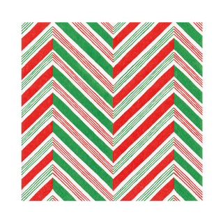 Candy Cane Stripes Paper Luncheon Napkins - 20 Per Package 17130L