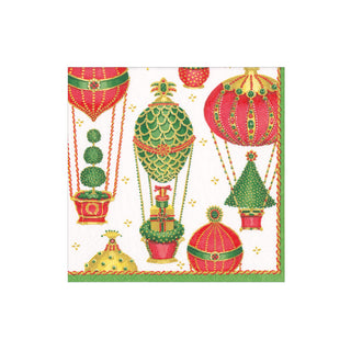 Christmas in the Air Paper Cocktail Napkins - 20 Per Package 17140C