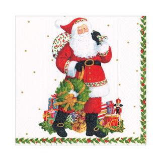 Jolly St. Nick Paper Luncheon Napkins - 20 Per Package 17180L
