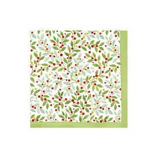 Twining Greenery Paper Cocktail Napkins - 40 Per Box 17220B