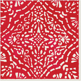 Annika Paper Linen Dinner Napkins in Red - 12 Per Package 17300DG