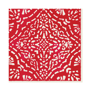 Annika Paper Luncheon Napkins in Red - 20 Per Package 17300L