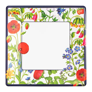 Cloisters Garden Square Dinner Plates in White - 8 Per Package