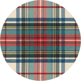 Caspari Dress Stewart Tartan Die-Cut Coasters - 4 Per Package 3054CC
