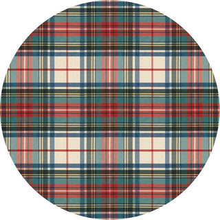 Caspari Dress Stewart Tartan Die-Cut Placemat - 1 Per Package 3054PMS