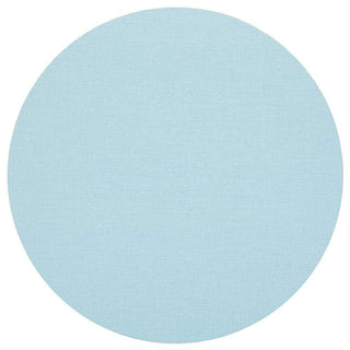 Caspari Classic Canvas Round Felt-Backed Placemat in Aqua - 1 Each 4018PMR