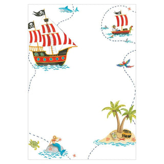 Caspari Yo Ho Ho! Invitations - 8 Blank Invitations & 8 Envelopes 88912E42