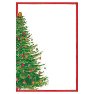 Caspari Glittering Tree Invitations - 8 Blank Invitations & 8 Envelopes 88915E42