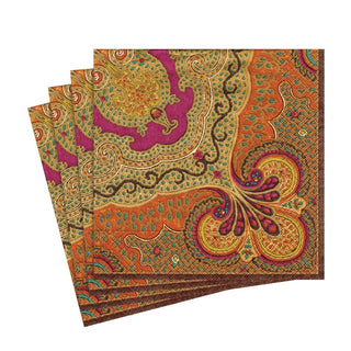 Caspari Jaipur Spice Paper Luncheon Napkins - 20 Per Package 8910L