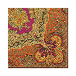 Caspari Jaipur Spice Paper Luncheon Napkins - 20 Per Package 8910L