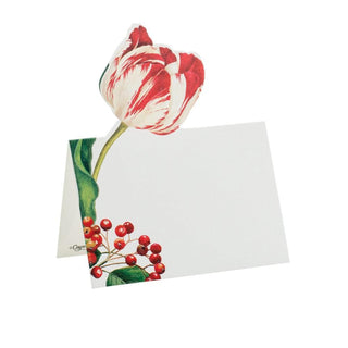 Caspari Winter Arrangement Die-Cut Place Cards - 8 Per Package 89919P
