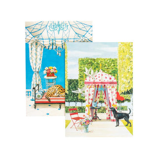 Caspari Animals & Garden Pavilions Boxed Note Cards - 8 Note Cards & 8 Envelopes 90603.46