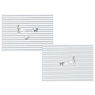 Caspari François et Fifi Boxed Note Cards - 8 Note Cards & 8 Envelopes 90606.46