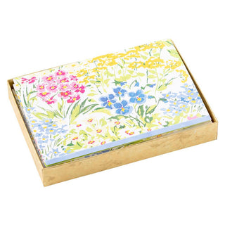 Caspari Meadow Flowers Assorted Boxed Note Cards - 8 Note Cards & 8 Envelopes 91603.46