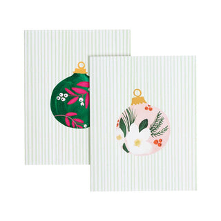 Caspari Painted Ornaments Assorted Boxed Note Cards - 10 Note Cards & 10 Envelopes 91612.46A