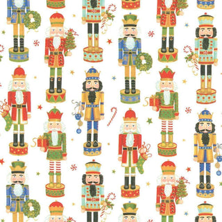 Caspari Nutcracker Parade Gift Wrapping Paper - 30" x 8' Roll 9672RC