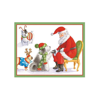 Caspari Waiting For Santa Gift Enclosure Cards - 4 Mini Cards & 4 Envelopes 9697ENC