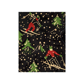 Caspari Winter Sports Gift Enclosure Cards in Gold Foil - 4 Mini Cards & 4 Envelopes 9707ENC