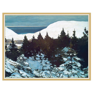 Maine Coast Winter 1909 Blank Christmas Cards in Cello Pack - 5 Cards & 5 Envelopes