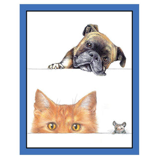 Caspari Dogs and Cats Bridge Tally Sheets - 12 Per Package BT119