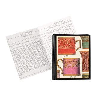 Caspari Salon de Thé Bridge Tally Sheets - 12 Per Package BT130