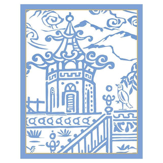 Caspari Pagoda Toile Bridge Tally Sheets - 12 Per Package BT145