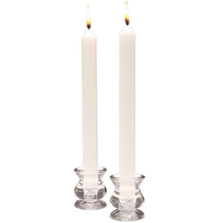 Caspari Straight Taper 10" Candles in White - 2 Candles Per Package CA00.2