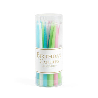Caspari Birthday Candles in Pastels - 20 Candles Per Box CA951