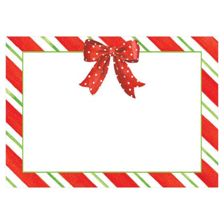 Caspari Candy Stripe Self-Adhesive Labels - 12 Per Package LTAG095
