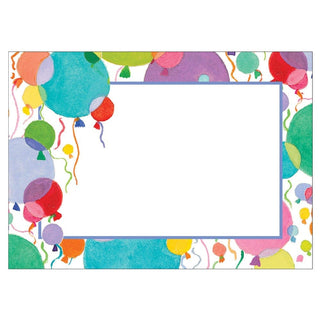 Caspari Balloons and Confetti Self-Adhesive Labels - 12 Per Package LTAG116