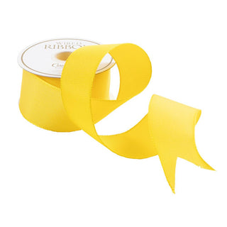 Caspari Yellow Wired Ribbon - 8 Yard Spool R807