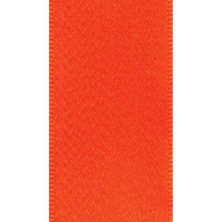 Caspari Narrow Solid Orange Satin Wired Ribbon - 8 Yard Spool R858