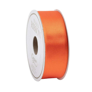 Caspari Narrow Solid Orange Satin Wired Ribbon - 8 Yard Spool R858
