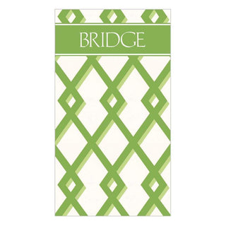 Caspari Trellis Bridge Score Pad - 1 Each SP112