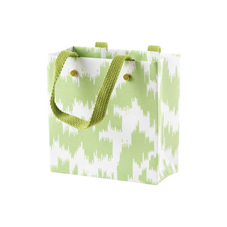 Modern Moire Green Gift Bag Sm Sq. 5 3/4X2 1/2 X 5 3/4