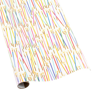 Party Candles Gift Wrapping Paper - 76 cm  x 2.4 m  Roll