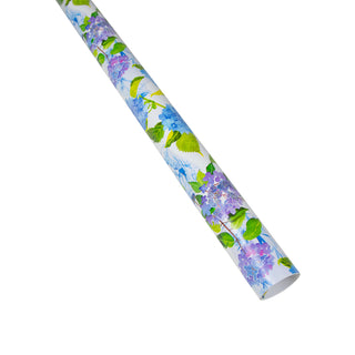 Hydrangeas And Porcelain Roll Wrap 30 Inch X 8Ft-2 Inch Core