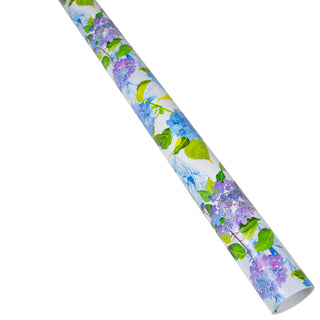 Hydrangeas And Porcelain Roll Wrap 30 Inch X 8Ft-2 Inch Core