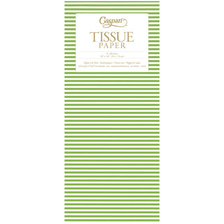 Mini Stripe Green Tissue Pack - 4 Sheets