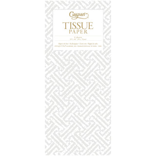 Fretwork Pearl Tissue Paper - 4 sheets