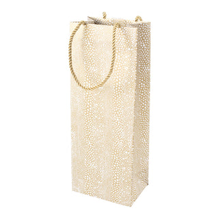 Pebble Gold Bottle Bag 5 X 3 1/2 X 13